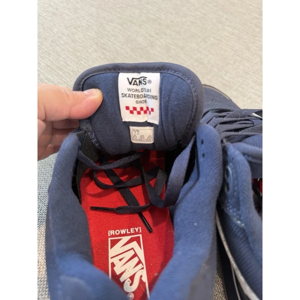 Vans Skate Rowley XLT 25th Ann Navy Gum Skate Shoes Men's Trendy Y2K  Popular